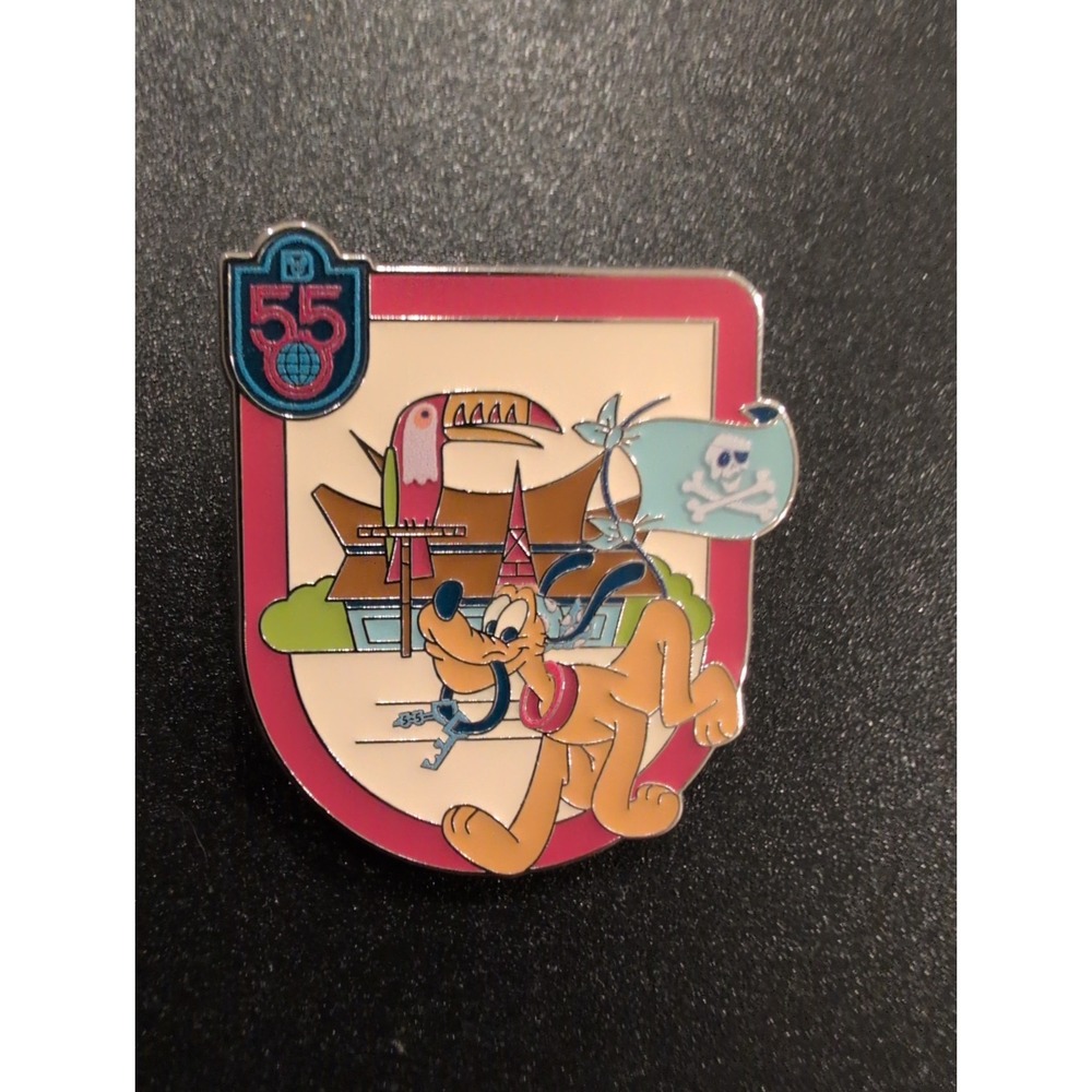 2026 WDW Walt Disney World 55th Anniversary Open Mystery Box Pin - Pirates Pluto